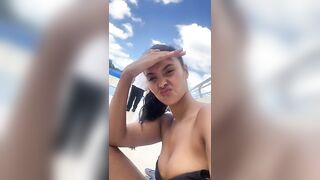 Maya Jama: Cleavage on Mexico shoot (taken from IG stories) #3