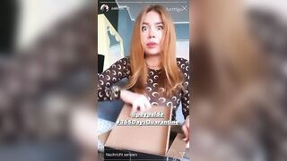 Palina Rojinski: Palina instastory spreitzt die beine #3