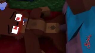 Minecraft Porn: Slipperyt Bear kidnapped and Fucked #4