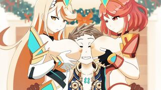 Sexy Pyra and Mythra gif