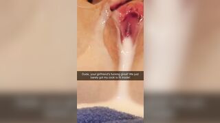 Snapchat: Looks like your girlfriend got lucky with a Mega-Stud! #1