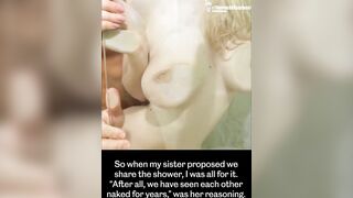 Snapchat: when she proposed me to share with him shower #2