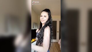 Black Hair and Pale Skin: Tik tok, on the clock, can I come and suck your cock? #4