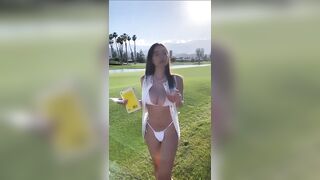 Sophie Mudd: White Bikini #2