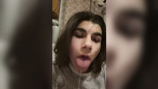 Spit Fetish: messy fem slut #3