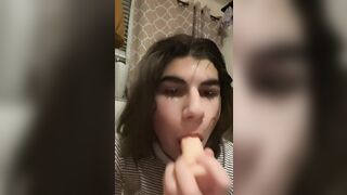 Spit Fetish: messy fem slut #4