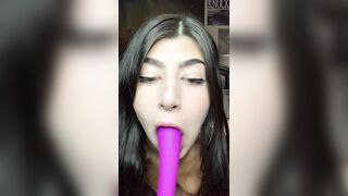 Spit Fetish: I wish this was your cock instead ♥️♥️ #3