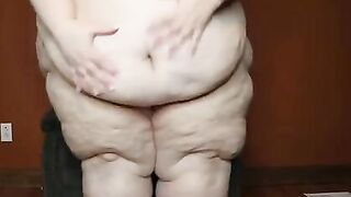 Supersized Big Beautiful Woman: Juicy Jackie big belly and stuffed #1