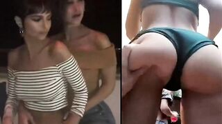 Straight Girls Playing: Emily Ratajkowski getting her tits and ass groped by Bella Hadid #3