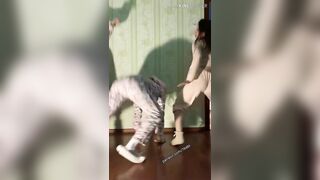 Straight Girls Playing: 3 girls twerking at a pjs slumber parties #4