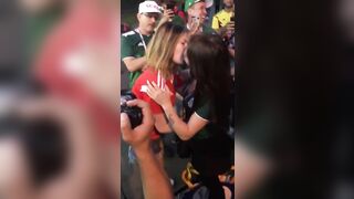 Straight Girls Playing: Russia Vs Mexico Kiss (Russia World Cup 2018). Who won? Who's next ? You decide #3