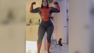 Momokun: Working on a Spiderman cosplay #3