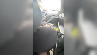 Multitaskers: I love watching my girl suck her boyfriend off in the car!  MILF #2