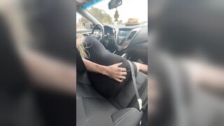 Multitaskers: I love watching my girl suck her boyfriend off in the car!  MILF #4