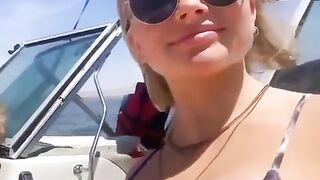 Natalie Alyn Lind: Nat boating as usual on her birthday #4