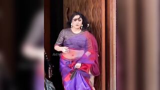 Ramya Krishnan in transparent saree