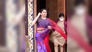 Navel NSFW: Ramya Krishnan in transparent saree #2