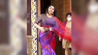 Navel NSFW: Ramya Krishnan in transparent saree #3