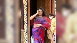 Navel NSFW: Ramya Krishnan in transparent saree #4