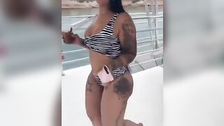 Mercedes Morr: At his age she is still twerking on boat again #2