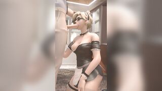 Mercy: Maid Mercy sucking dick #2