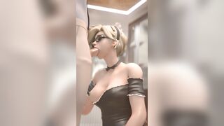 Mercy: Maid Mercy sucking dick #3