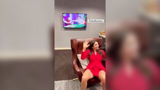 Nina Dobrev: Having fun bts Ellen Show #3