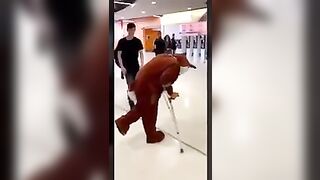 Have a random video of a man pushing a disabled furry to it's demise #1