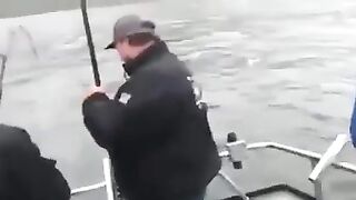 The boys go out fishing