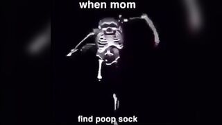 SHE FOUND THE POOP SOCK!!!!!!!!!! #2