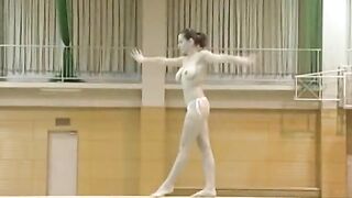 Retro Babes: Topless Gymnastics Routine #3