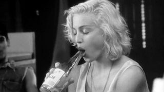 Retro Babes: Madonna deep throats a bottle (1991) #2