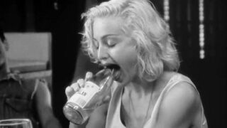 Retro Babes: Madonna deep throats a bottle (1991) #3