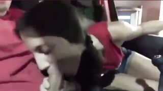 Sucking cock at a drivethru #4