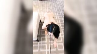 China: obedient girl crawling on all fours #4