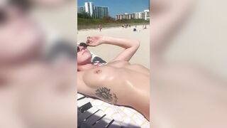 Sunbathing at the nude beach #3