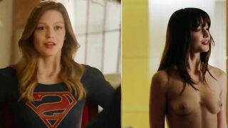 Melissa Benoist (Superhero vs Undressed) #4