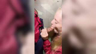 Blowjob in the middle of a public street