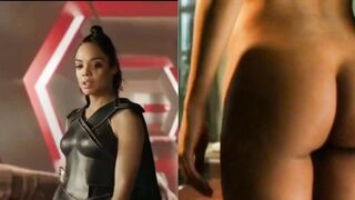 Tessa Thompson (Superhero vs Undressed) #4