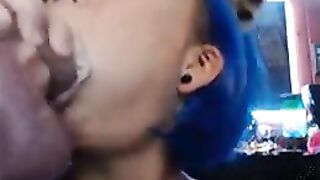 Blue Hair and a Dildo #2