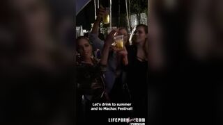 Guy fucks his best friends at a concert