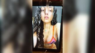 Malu Trevejo got my thick load all over her sexy teen body #4