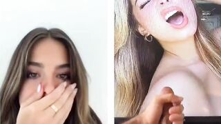 Addison Rae reacts to getting glazed #1