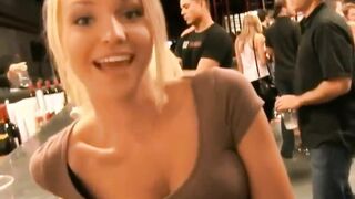 Hot Chick In A Bar Shows Everything #4