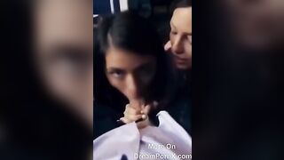 Two girls give Amazing Blowjob