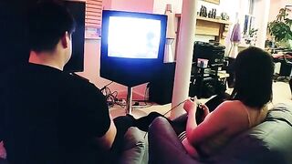 Cute girlfriend loses game and gets fucked hard