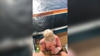 Becky taking dick onna boat #3