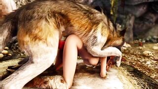 Skyrim: Ari and her wolf #4