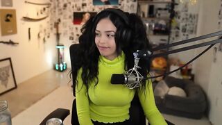 Valkyrae looking adorable on stream