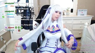 Offlinetv Girls: Jodi's Emilia cosplay #3